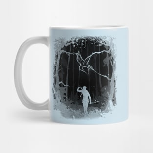 Hunger Games Woods - Black Cyan Mug